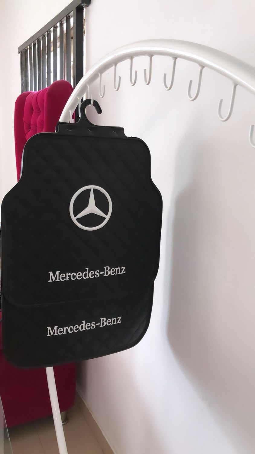 Mercedes Benz Custom Luxury Car Mats (5pcs) And Matching Wheel Cover