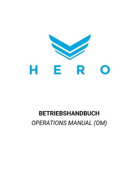 Betriebshandbuch (OM)