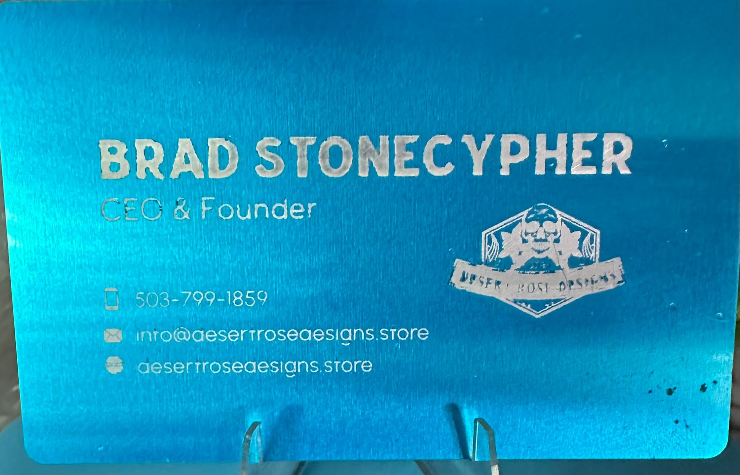 Metal Laser Engraved Business Cards