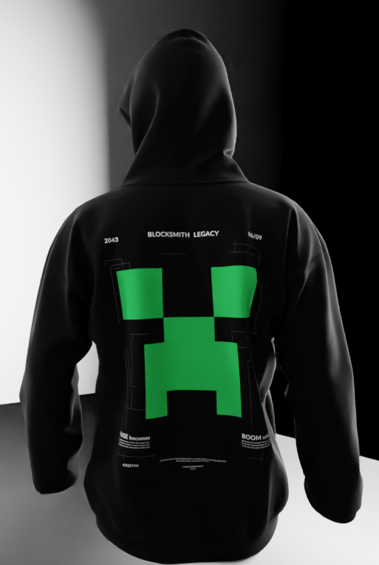 Minecraft Creeper Face Unisex Hoodie