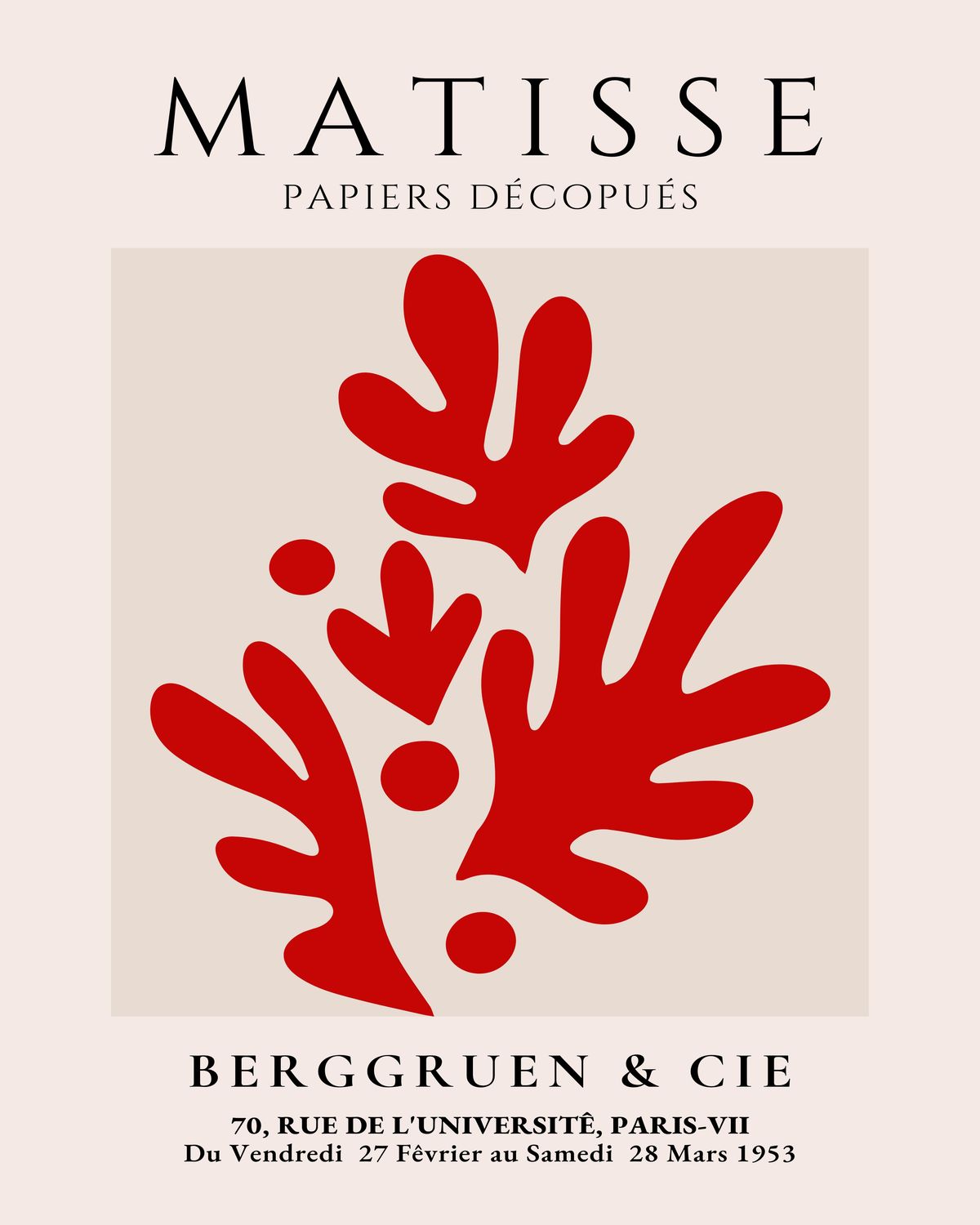 Plakat Matisse Papiers Découpés V
