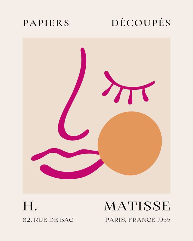 Plakat Matisse Papiers Découpés VII