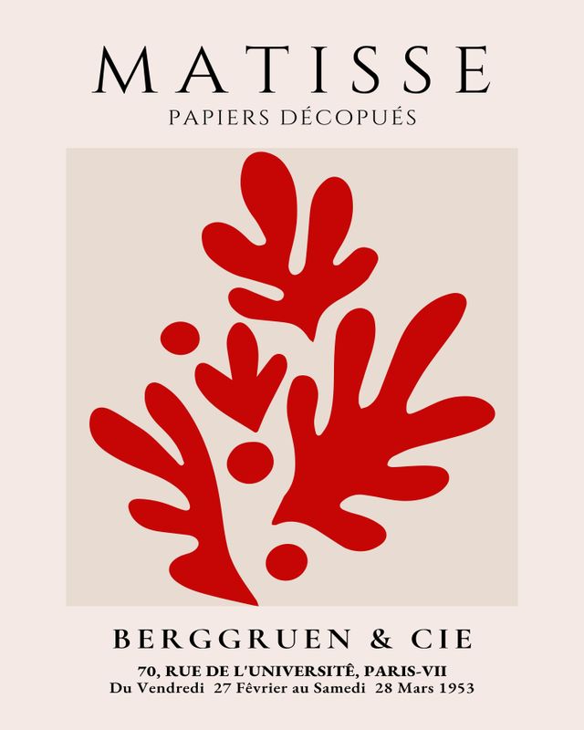 Plakat Matisse Papiers Découpés V