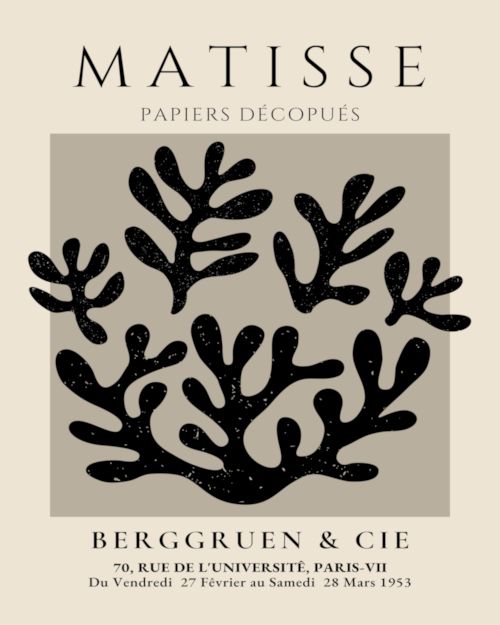 Plakat Matisse Papiers Découpés VIII