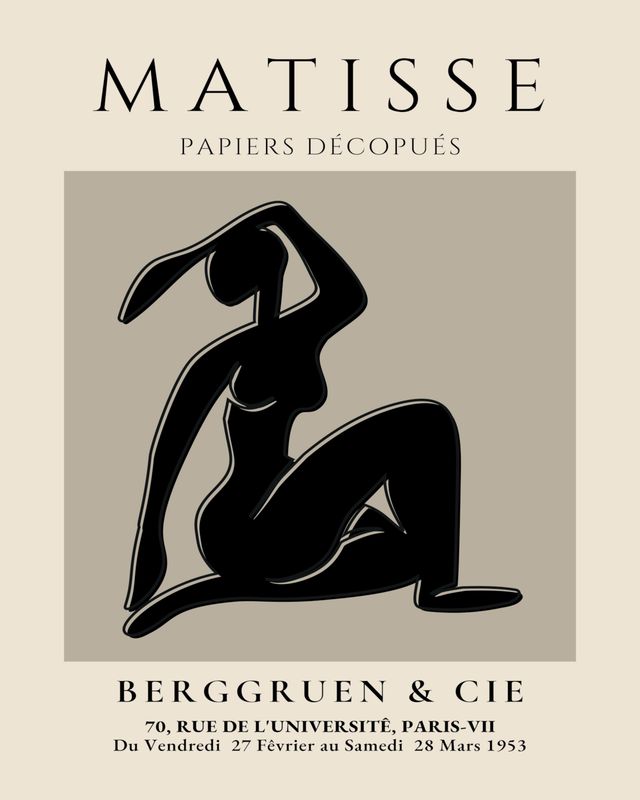 Plakat Matisse Papiers Découpés IX