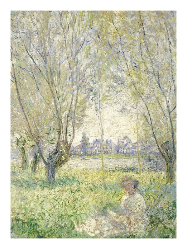 Plakat Monet Woman Seated under the Willows