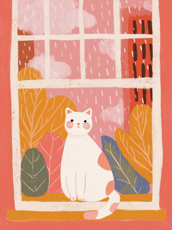 Plakat Autumn cat