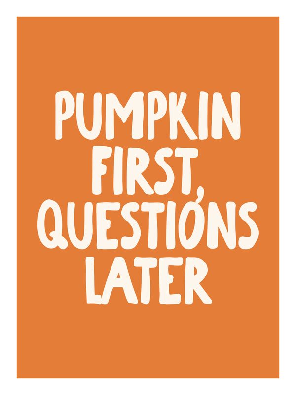 Plakat Pumpkin first