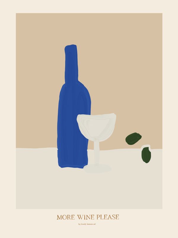 Plakat More Wine Please