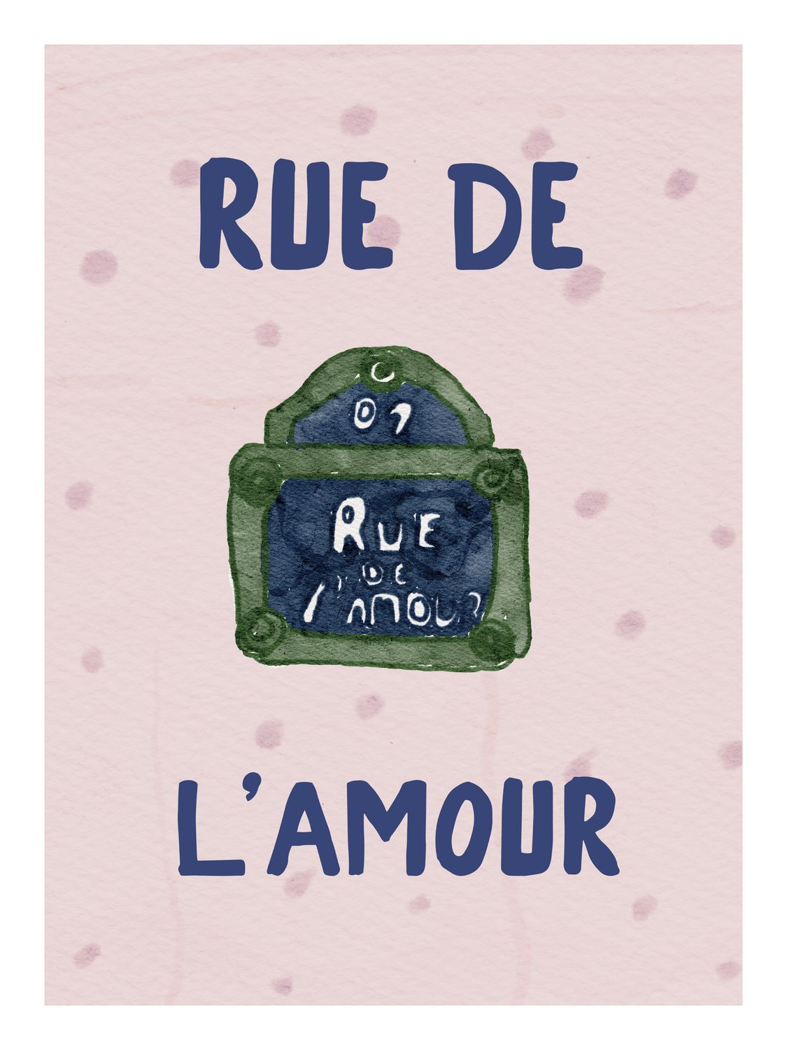 Plakat Rue de L'amour