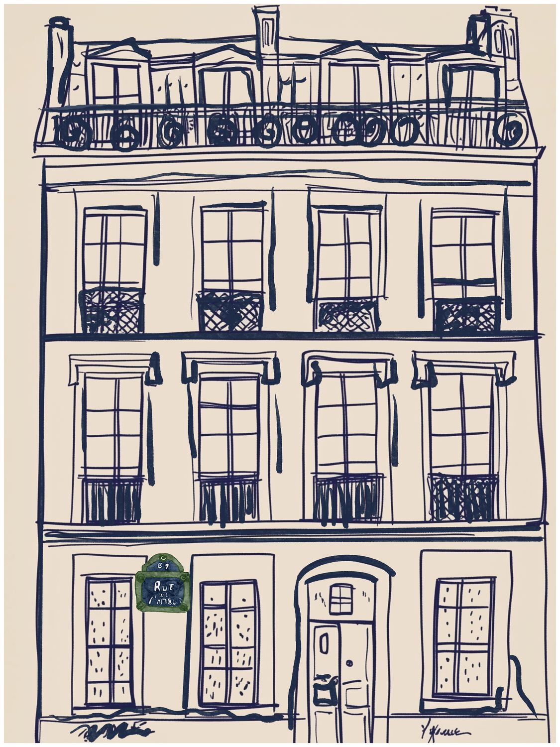 Plakat Parisian house