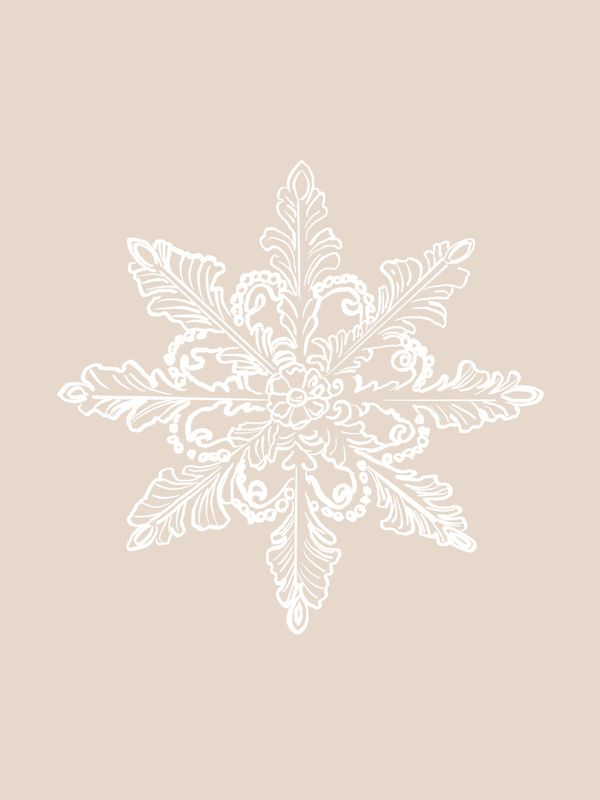 Plakat Snowflake Elegance