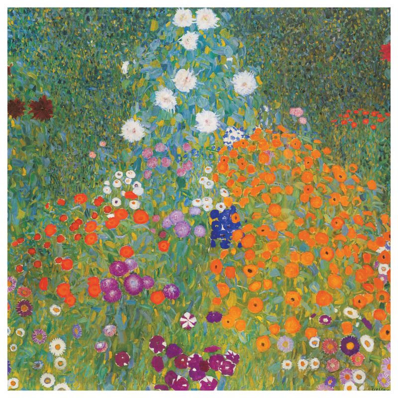 Plakat Klimt Ogród kwiatowy