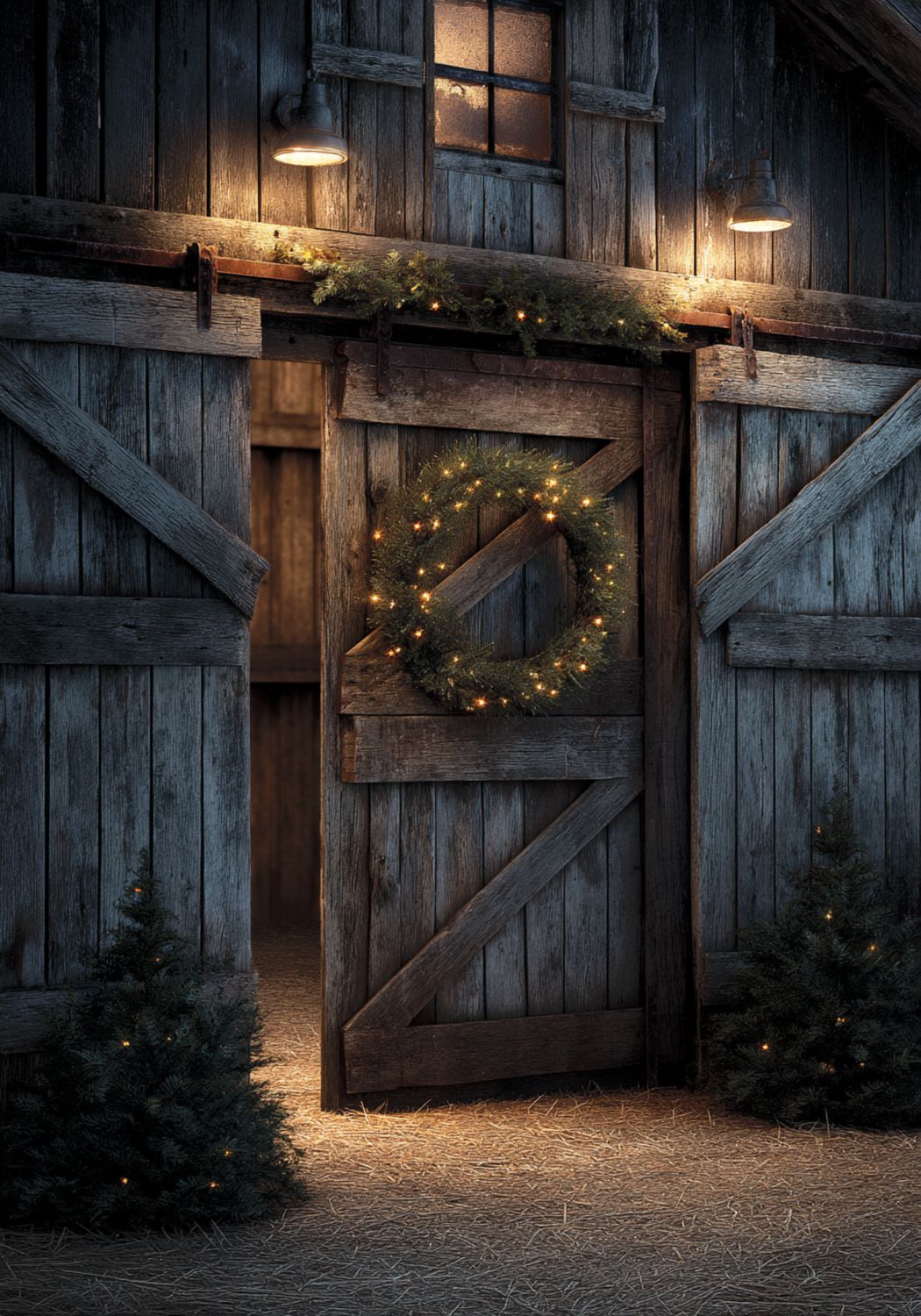 Plakat Christmas Barn III