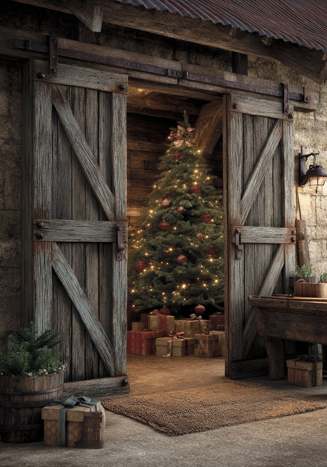 Plakat Christmas Barn IV