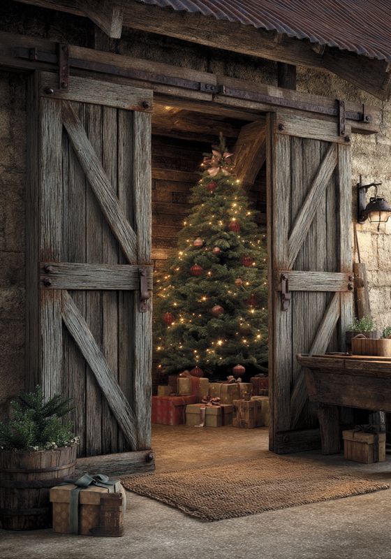 Plakat Christmas Barn IV