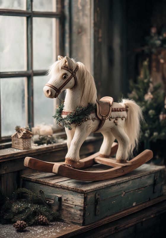 Plakat Koń na biegunach