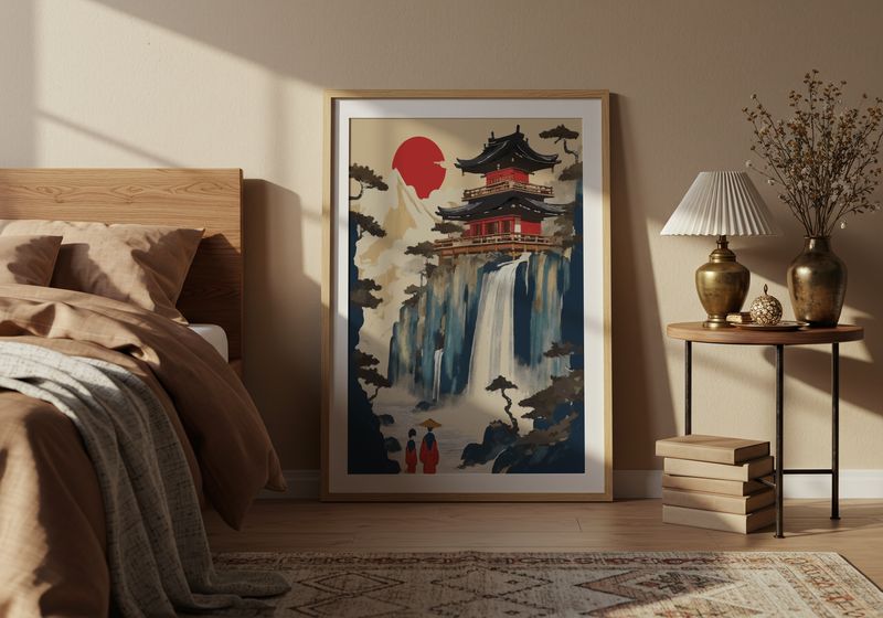 Plakaty w stylu japandi