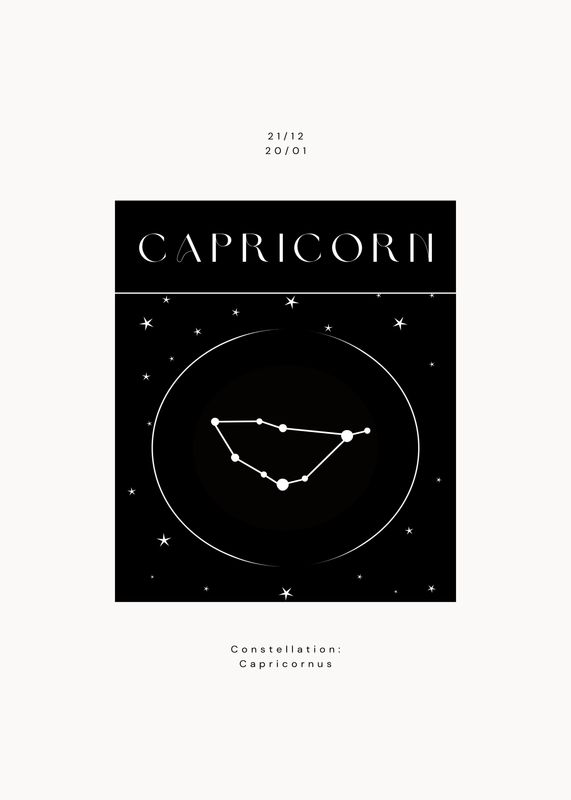 Plakat Konstelacja Koziorożca