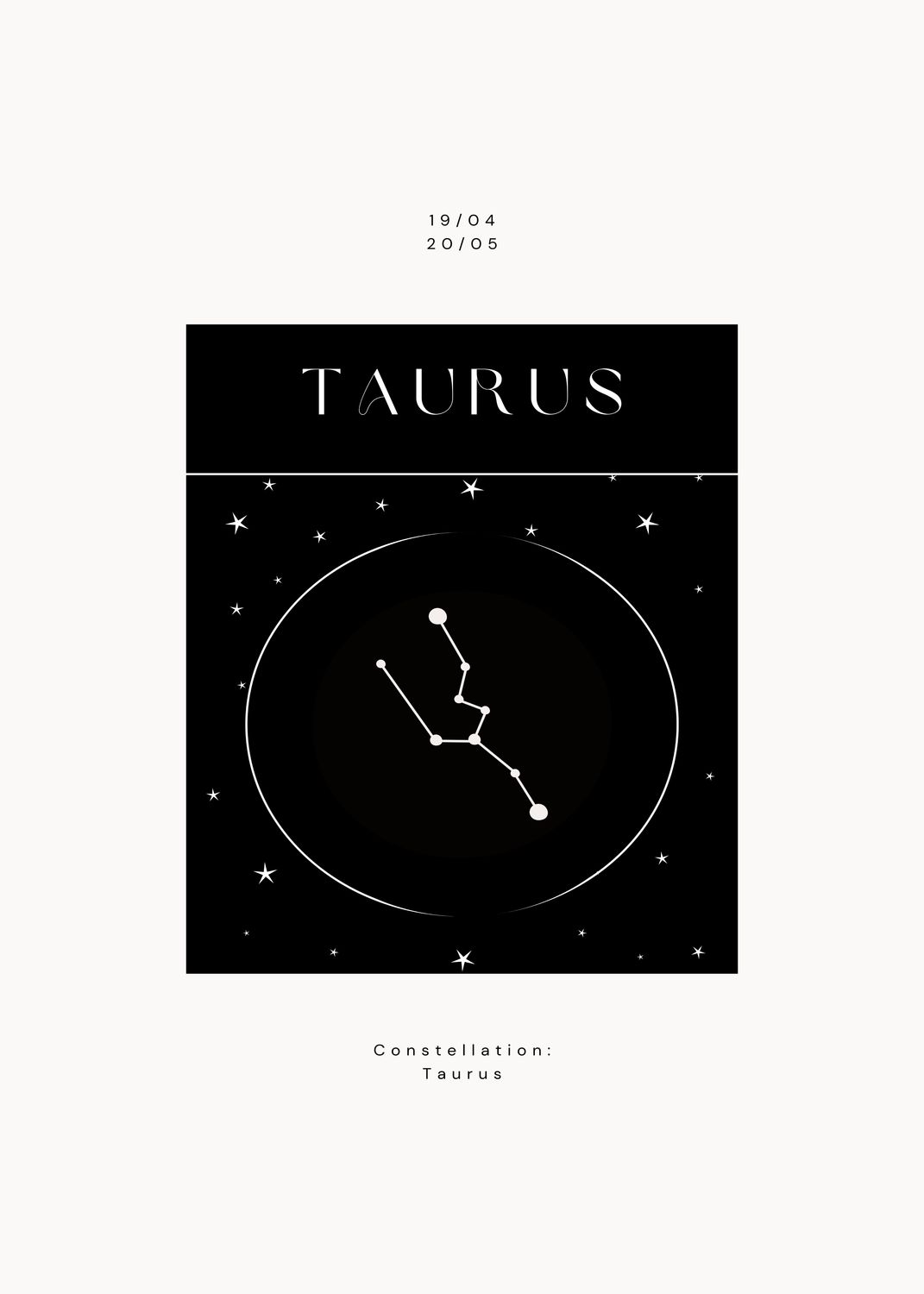 ​Plakat Konstelacja Byka