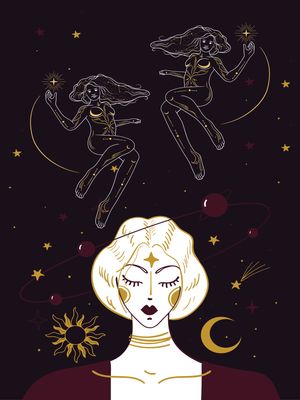 Plakat Kosmiczne Bliźniaczki