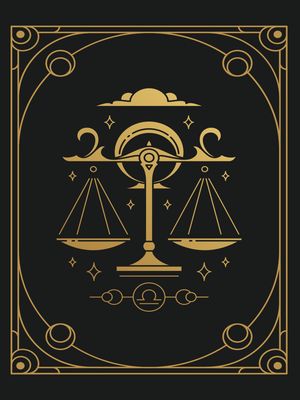 Plakat Znak Zodiaku Waga