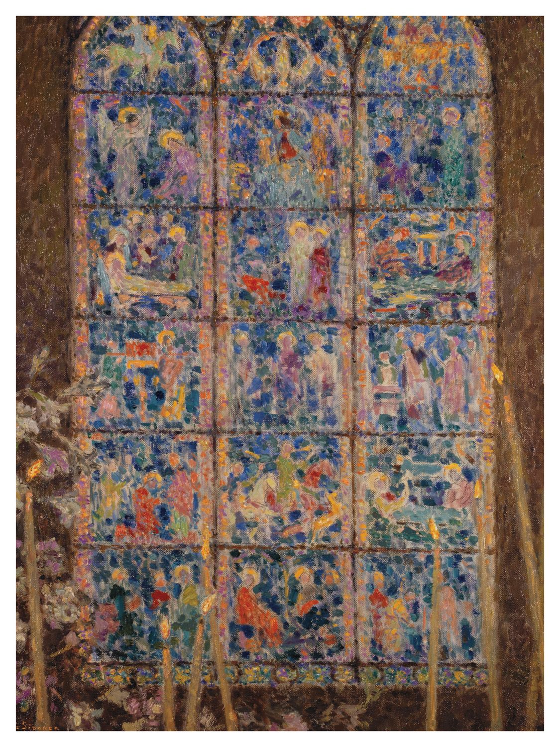 Plakat Henri Le Sidaner Witrażowe okno