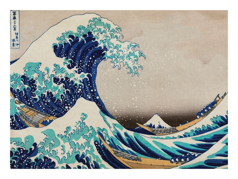 Plakat Wielka Fala – Katsushika Hokusai