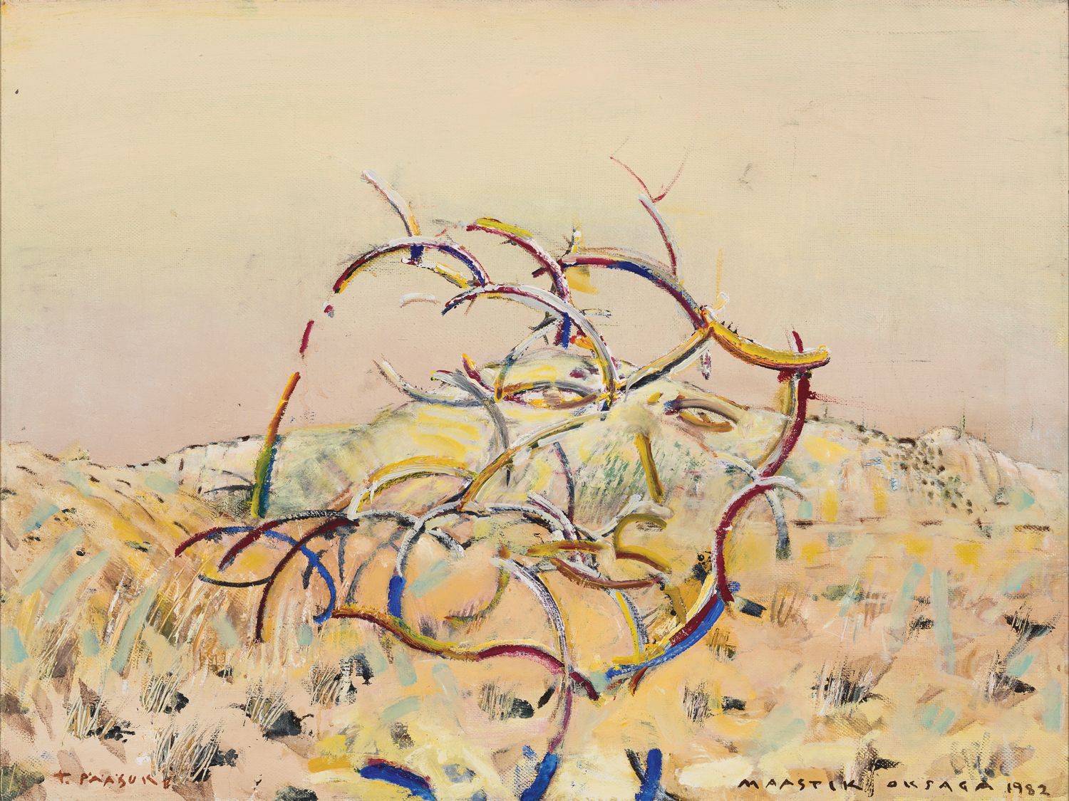 Plakat Maastik oksaga (Autoportree) Tiit Pääsuke