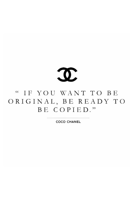 Plakat IF YOU WANT TO BE ORIGINAL