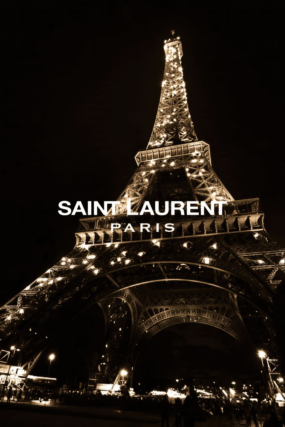 Plakat Saint Laurent Paris – Night in Paris