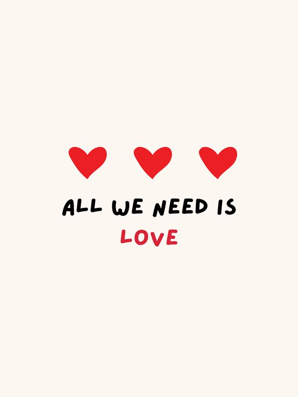 ​Plakat All We Need Is Love​