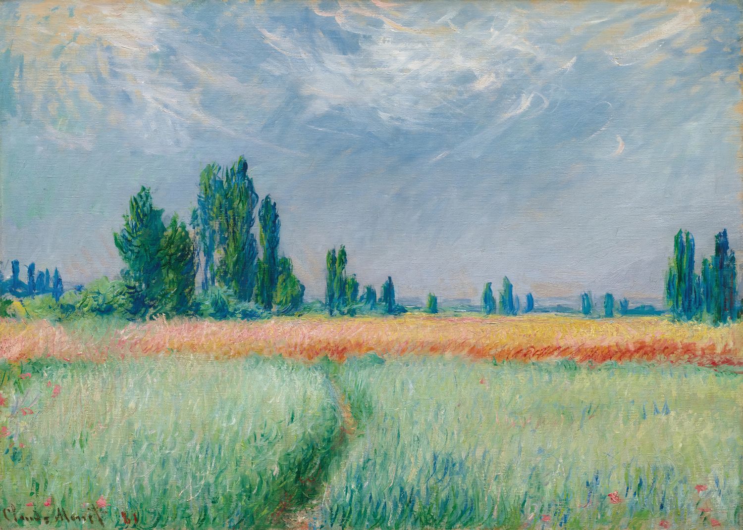 Plakat Claude Monet – Pejzaż z polną drogą