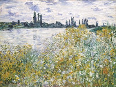 Plakat Claude Monet – Rzeka i łąki