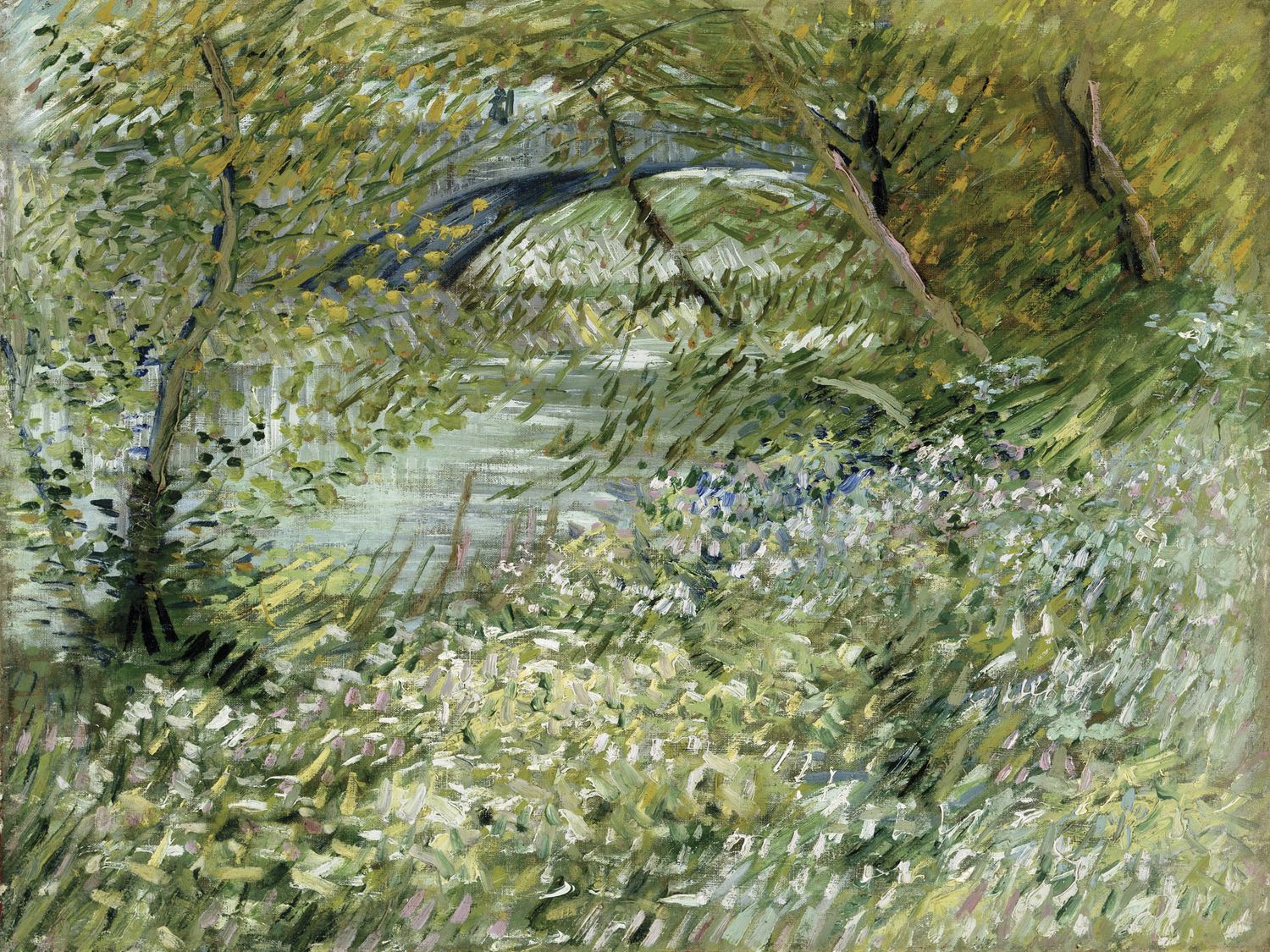 Plakat Claude Monet – Most w zielonym pejzażu