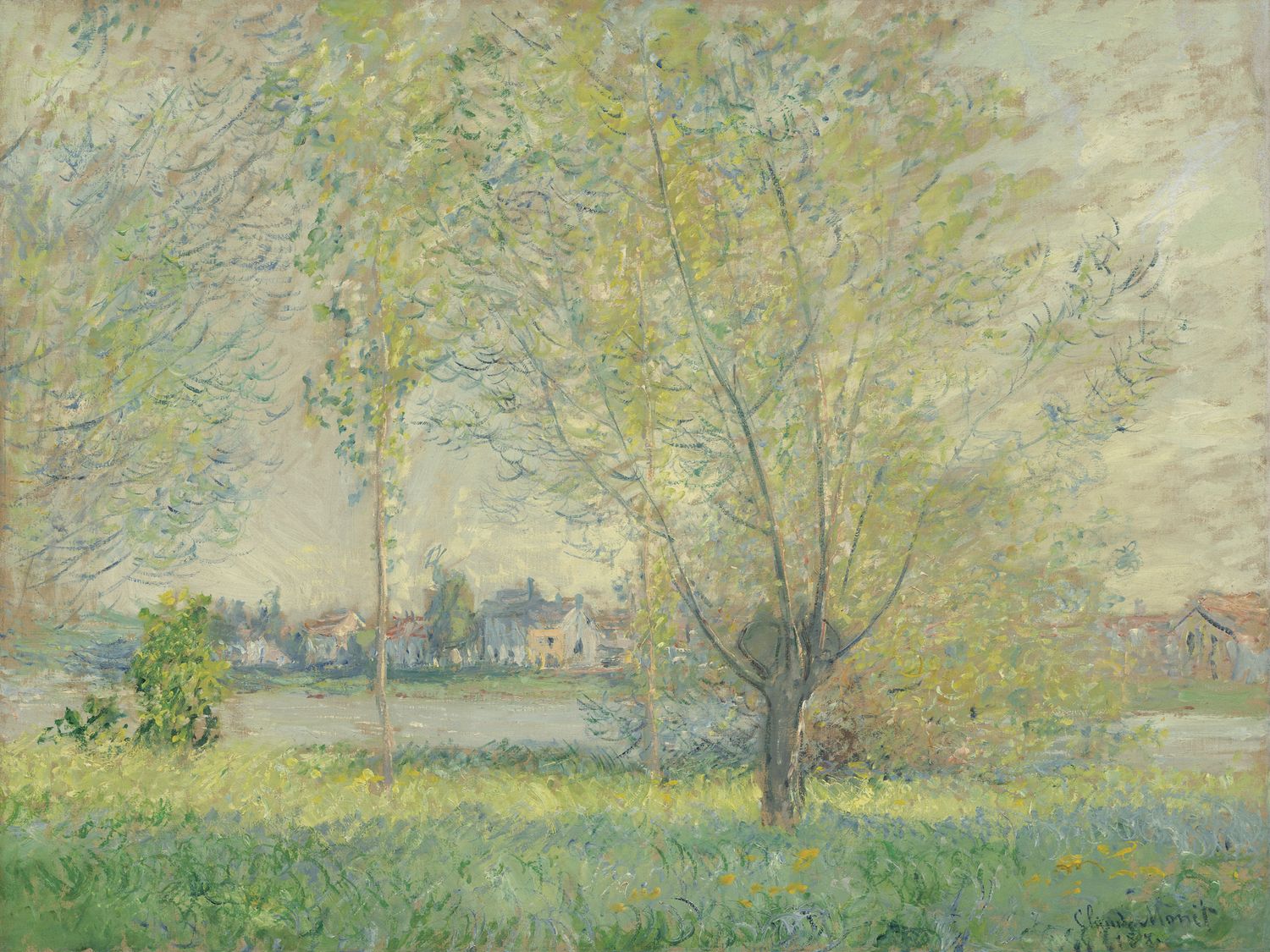 Plakat Claude Monet – Krajobraz nad rzeką