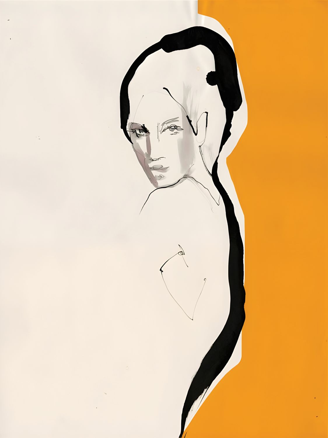 Plakat minimalistyczny Kobieca Sylwetka – nowoczesna ilustracja