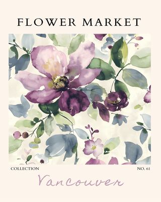 Plakat Vancouver – subtelny plakat kwiatowy do sypialni