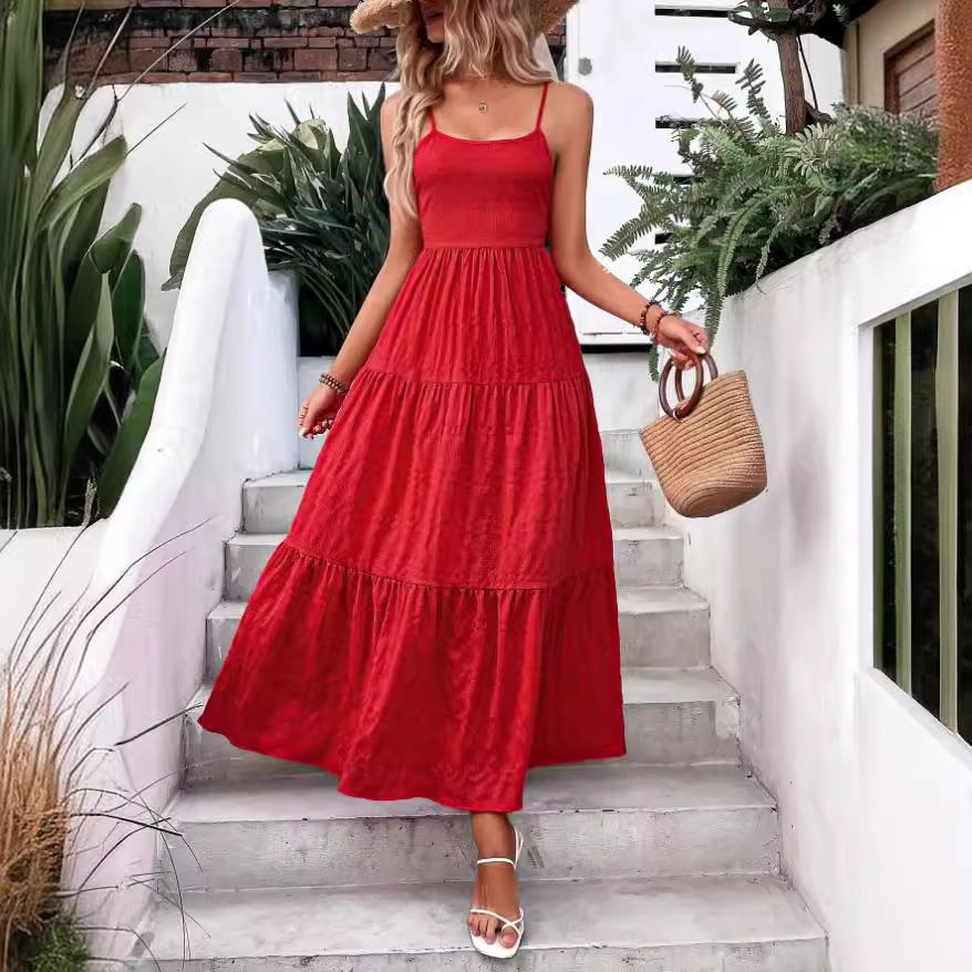 Zayra Rose 2025 Spring And Summer Women Vacation Sling Dress