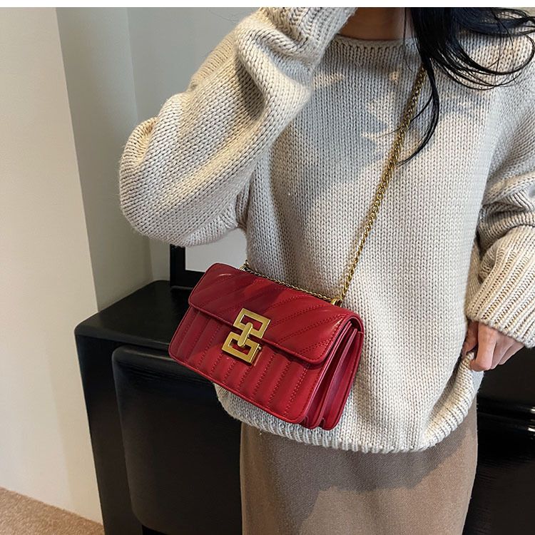 Zayra Rose Autumn And Winter Retro Small Bags For Women 2025 New Popular Popular Versatile Chain Crossbody Bag Fashionable Single Shoulder Small Square Bag