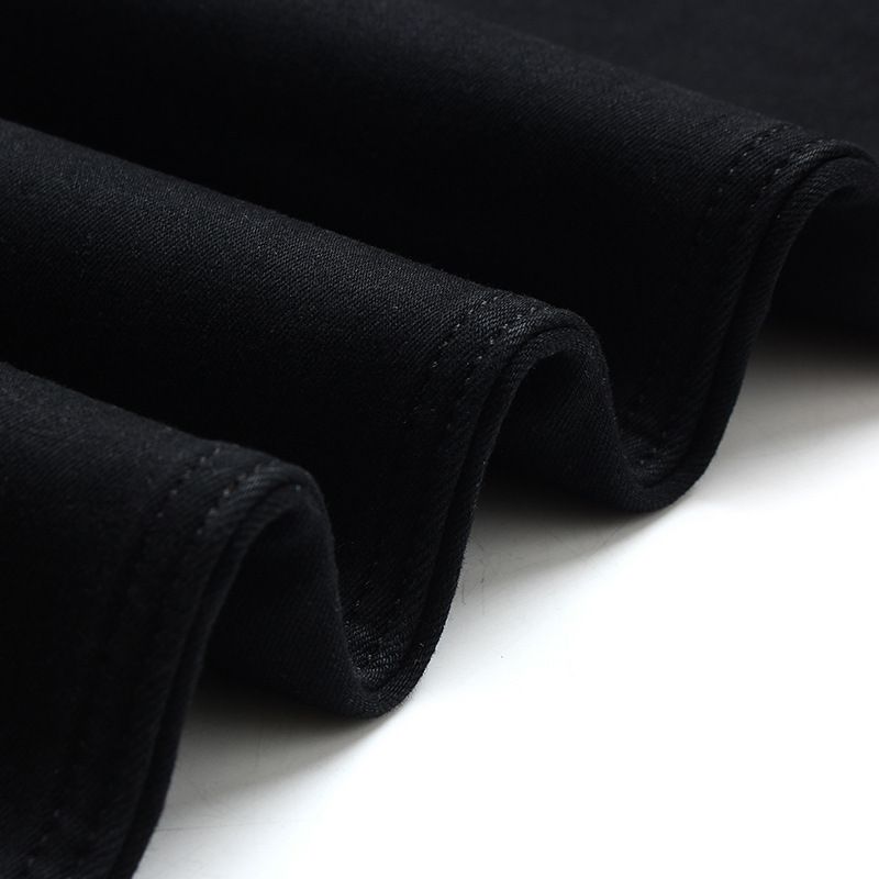 Zayra Rose Black Jeans High Elastic Men&#39;s Black Slim Pants Jeans