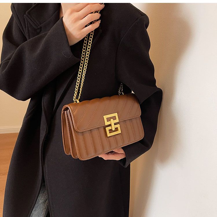 Zayra Rose Autumn And Winter Retro Small Bags For Women 2025 New Popular Popular Versatile Chain Crossbody Bag Fashionable Single Shoulder Small Square Bag