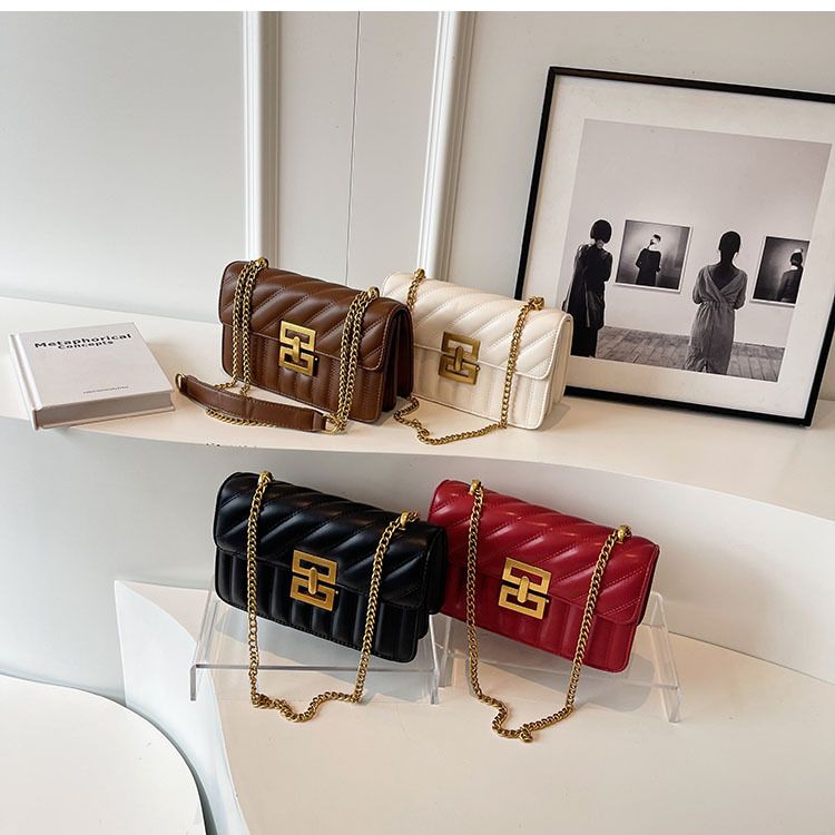 Zayra Rose Autumn And Winter Retro Small Bags For Women 2025 New Popular Popular Versatile Chain Crossbody Bag Fashionable Single Shoulder Small Square Bag