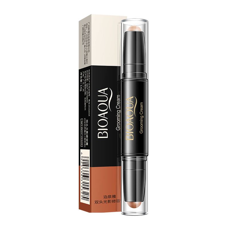 Zayra Rose Repair Stick Double-headed Light Shadow Concealer Lifting Beauty Makeup Repair Pen Shadow Highlight Three-dimensional Concealer Pen Makeup