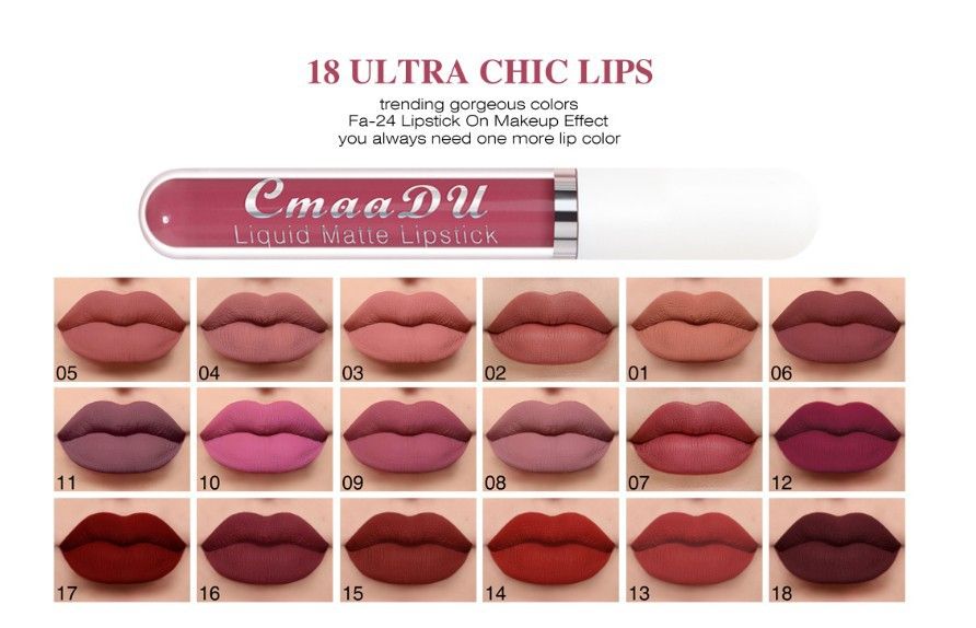 Matte Non-stick Cup Waterproof Lipstick Long-lasting Lip Gloss