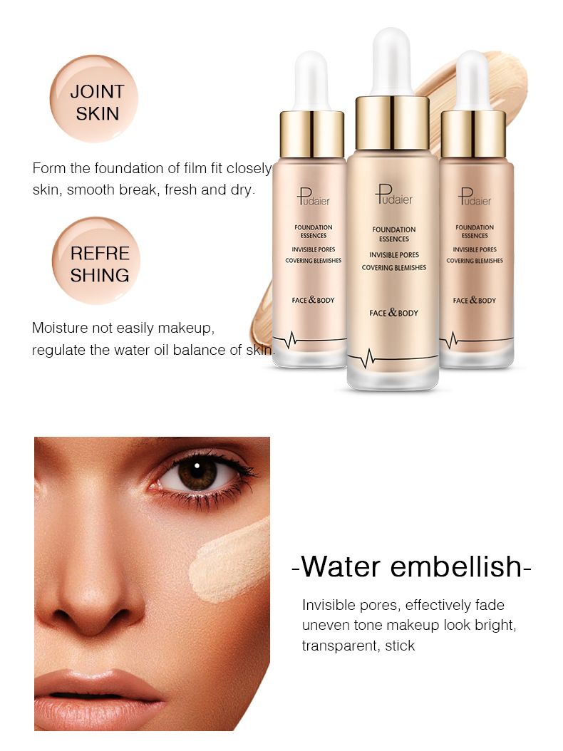 Zayra Rose Concealer Liquid Foundation  Oil Control Long-lasting  Makeup Natural Waterproof Foundation Cream
