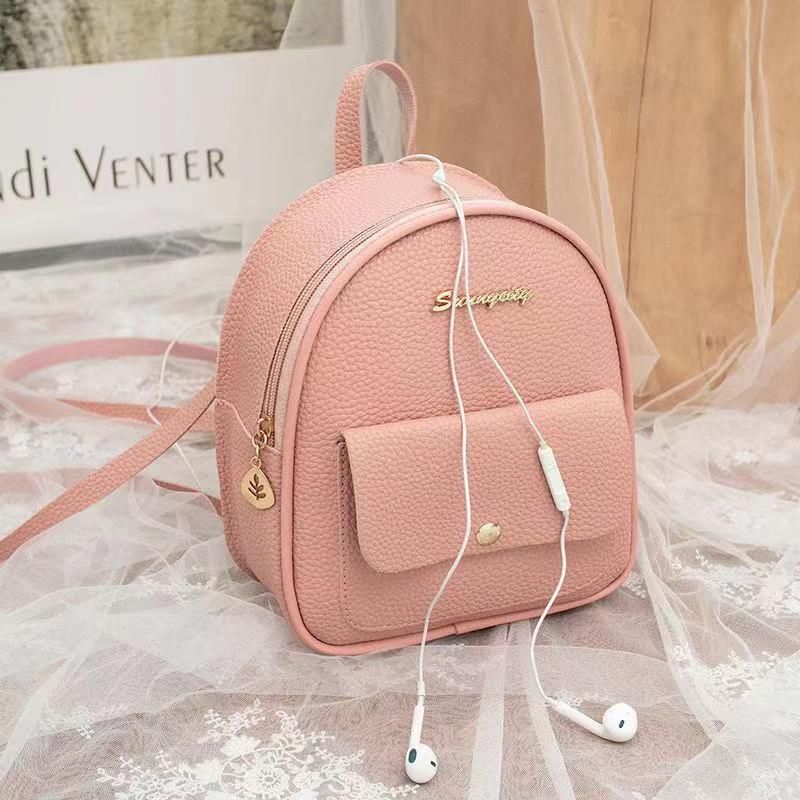 Zayra Rose Fashion Simple Korean Style Versatile Backpack