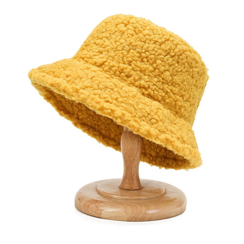 Zayra Rose Women warm and cold-proof pot hat with the same style plush lamb wool teddy hat