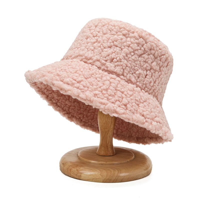 Zayra Rose Women warm and cold-proof pot hat with the same style plush lamb wool teddy hat
