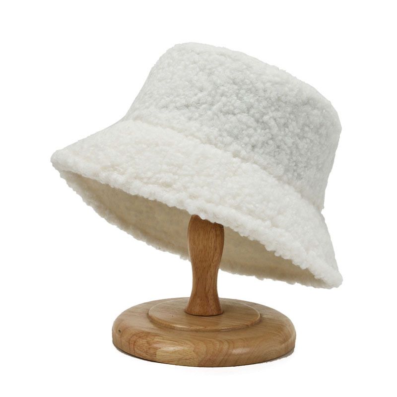 Zayra Rose Women warm and cold-proof pot hat with the same style plush lamb wool teddy hat